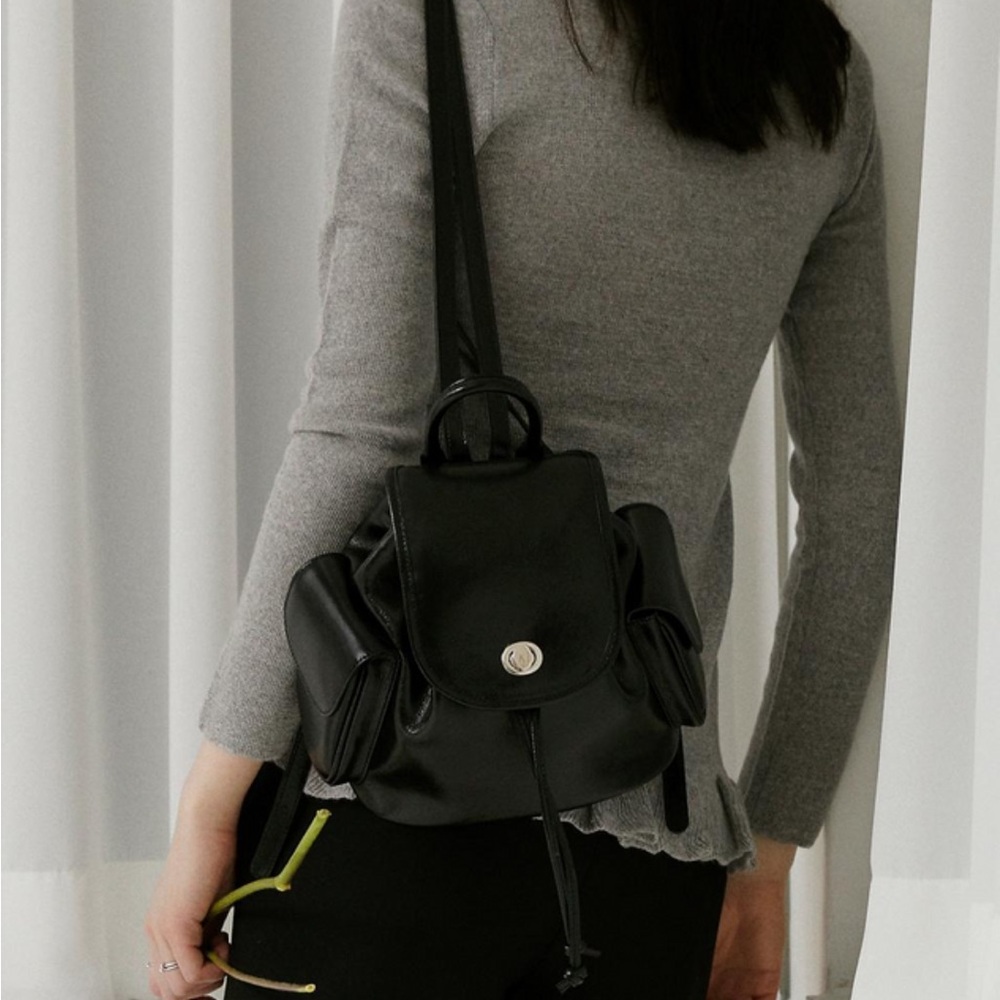 NWT NdeaRose Leather Backpack Korean brand - Picture 4 of 10